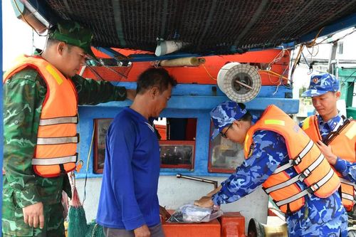 Vùng Cảnh sát biển 4 bắt giữ 2 tàu cá tàng trữ, vận chuyển trái phép thiết bị VMS
