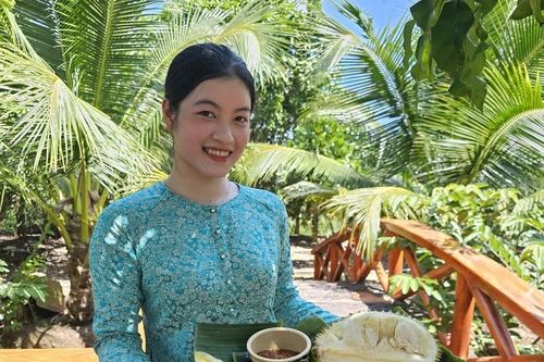 Bánh xèo sầu riêng và bánh khọt mít trứ danh ở cù lao Thới Sơn