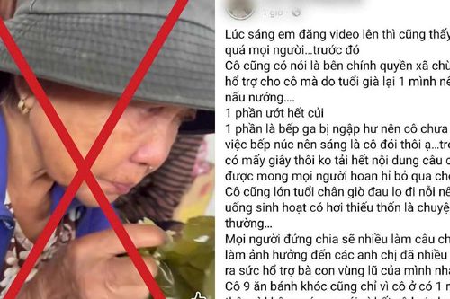 Sự thật về cụ bà nhịn đói nhiều ngày giữa mưa lũ ở Đà Nẵng