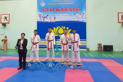 Bế mạc Giải Karate trong chương trình Đại hội Thể dục thể thao tỉnh Thanh Hóa