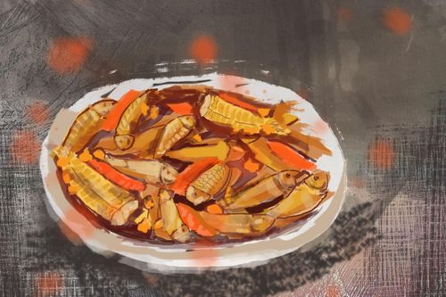 Cá mụn đồng kho nghệ
