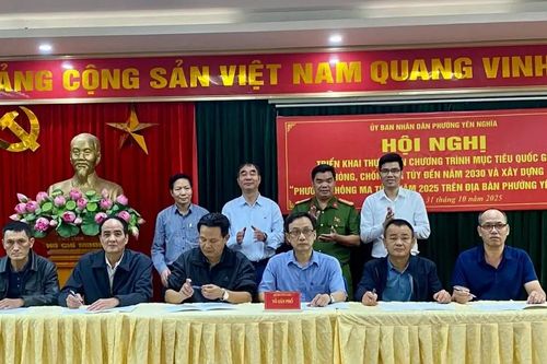 Phường Yên Nghĩa xây dựng địa bàn không ma túy