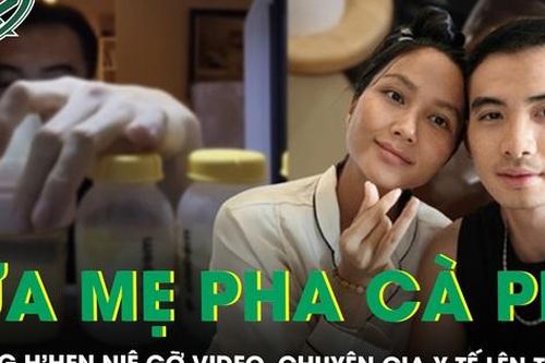 Chồng H'Hen Niê lấy sữa của vợ pha cà phê mời bạn bè, chuyên gia y tế lên tiếng
