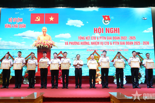 Vùng 4 Hải quân tổng kết công tác đoàn và phong trào thanh niên giai đoạn 2022 - 2025