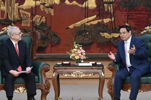 Thủ tướng Phạm Minh Chính tiếp Chủ tịch Hội hữu nghị Nhật-Việt vùng Kansai