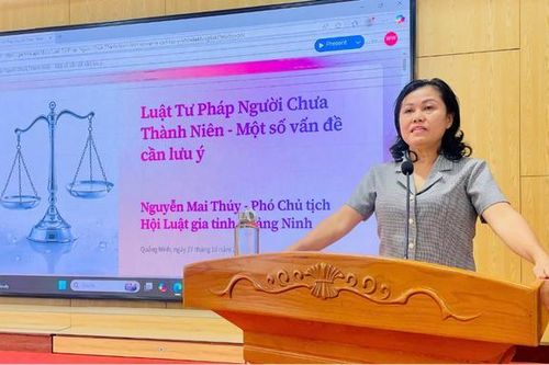 Hội Luật gia tỉnh Quảng Ninh đẩy mạnh tuyên truyền Luật Tư pháp người chưa thành niên
