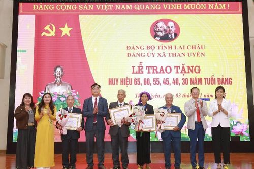 Trao tặng Huy hiệu đảng cho đảng viên