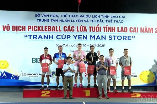 Bế mạc Giải vô địch Pickleball các lứa tuổi tỉnh Lào Cai năm 2025