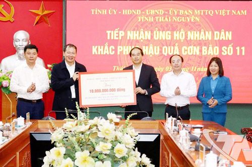 Tỉnh Đồng Nai hỗ trợ Thái Nguyên 10 tỷ đồng khắc phục hậu quả mưa lũ