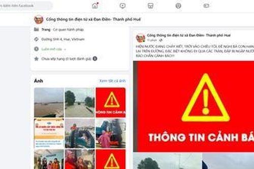Hiệu quả từ các trang facebook xã, phường trong phòng chống thiên tai