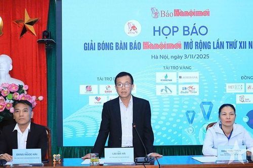 Gần 400 vận động viên tranh tài tại Giải Bóng bàn Báo Hà Nội Mới mở rộng lần thứ XII năm 2025
