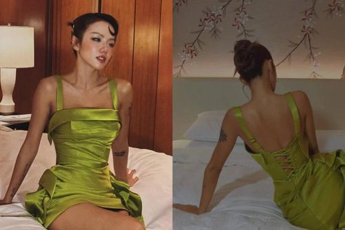 Nhan sắc 'gây mê' của vợ quốc dân Phương Ly trong trang phục cắt xẻ táo bạo