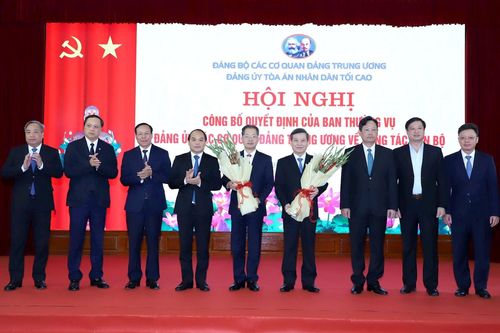 Tòa án nhân dân tối cao có tân Bí thư Đảng ủy