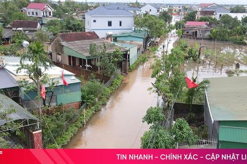 Thông tin mới về tình hình ngập lụt khu vực Hà Tĩnh