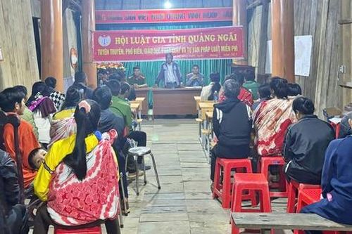 Hội Luật gia tỉnh Quảng Ngãi đẩy mạnh tư vấn pháp luật miễn phí tại địa bàn khó khăn