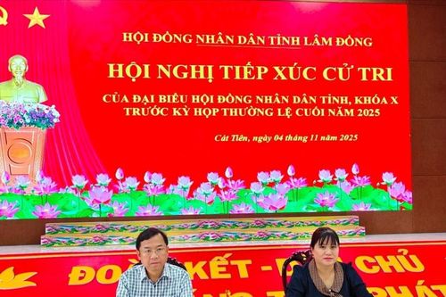 Đại biểu HĐND tỉnh tiếp xúc cử tri xã Cát Tiên