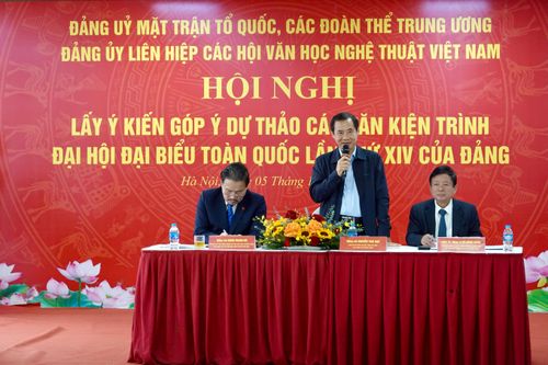 Giới văn nghệ sĩ góp ý vào dự thảo Văn kiện trình Đại hội XIV của Đảng