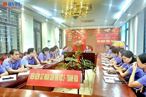 VKSND khu vực 5 - Thanh Hóa tổ chức sinh hoạt chuyên đề hình sự