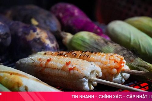 Góc phố mùa Đông thơm lừng ngô, khoai nướng