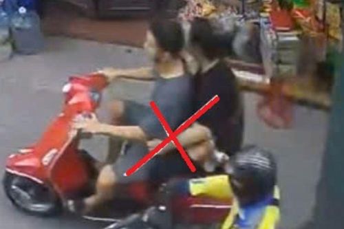 Công an tìm thanh niên đi Vespa đỏ hành hung người đi đường ở Times City, Hà Nội