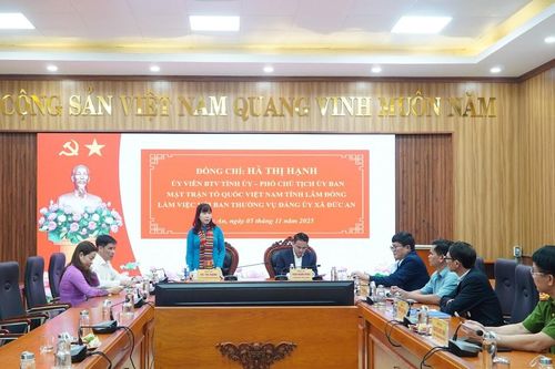 Xã Đức An cần tăng cường nắm bắt cơ sở, tình hình Nhân dân