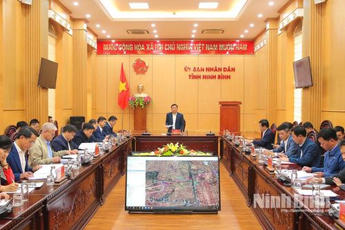 Hội nghị kiểm tra tiến độ thực hiện Dự án tuyến đường cao tốc Ninh Bình - Hải Phòng