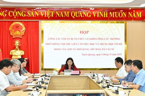 Chuẩn bị chu đáo cho Lễ khởi công các trường phổ thông nội trú liên cấp tại Minh Tân, Sơn Vĩ, Phố Bảng, Xín Mần và Pà Vầy Sủ