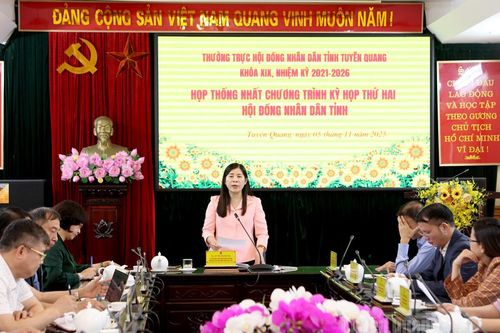 Thống nhất chương trình Kỳ họp thứ hai HĐND tỉnh khóa XIX