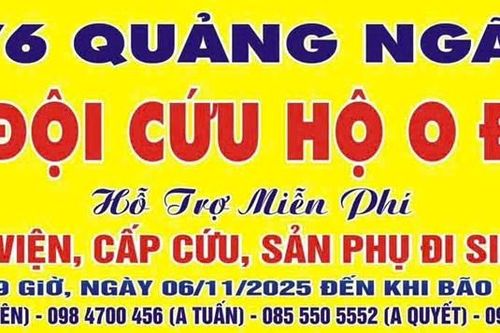 Biệt đội cứu hộ 0 đồng Quảng Ngãi chính thức ra quân hỗ trợ người dân