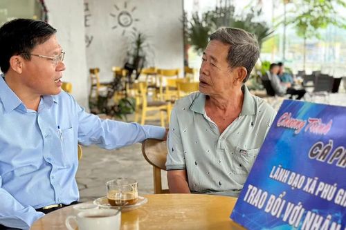 Xã Phú Giáo (TPHCM) ra mắt mô hình 'Cà phê sáng cùng nhân dân'