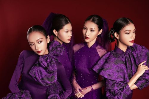 Top 4 Vietnam's Next Top Model trình diễn, kết nối di sản Việt qua tà áo dài