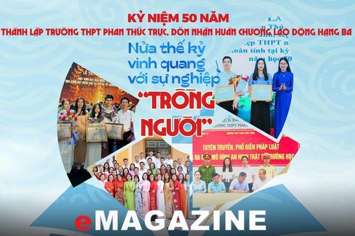 Kỷ niệm 50 năm thành lập Trường THPT Phan Thúc Trực, đón nhận Huân chương Lao động hạng Ba: Nửa thế kỷ vinh quang với sự nghiệp 'trồng người'