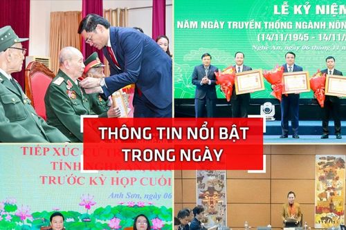 Nghệ An: Thông tin nổi bật ngày 6/11