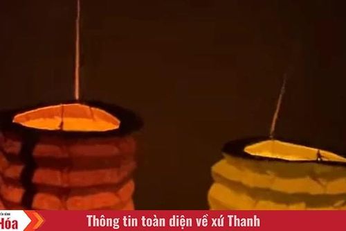 Lung linh đèn giấy xếp