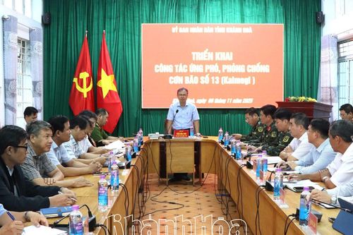 Phó Chủ tịch UBND tỉnh Trần Hòa Nam kiểm tra công tác phòng, chống bão số 13
