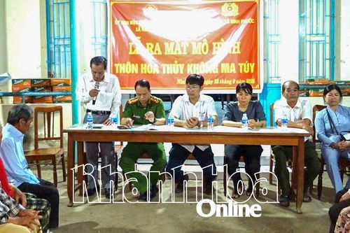 Ninh Phước: Xây dựng xã không ma túy