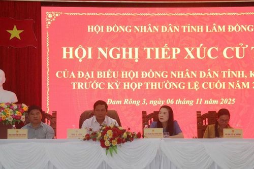 Tổ đại biểu HĐND tỉnh Lâm Đồng số 14 tiếp xúc cử tri tại xã Đam Rông 3