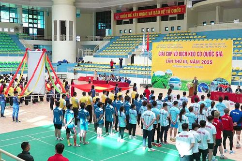 Hơn 250 vận động viên tham gia Giải cúp vô địch kéo co quốc gia lần thứ III