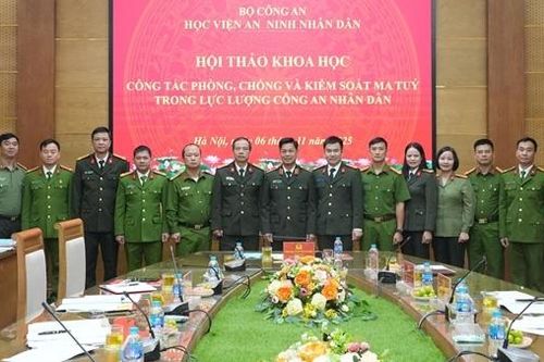Hội thảo khoa học 'Công tác phòng, chống và kiểm soát ma túy trong lực lượng CAND'