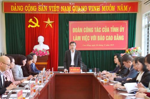 Phó Bí thư Thường Trực Tỉnh ủy, Chủ tịch HĐND tỉnh Bế Thanh Tịnh: Xây dựng Báo Cao Bằng là cơ quan báo chí chủ lực của tỉnh theo hướng chuyên nghiệp, nhân văn, hiện đại