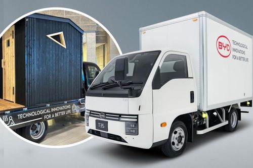 BYD trình làng xe tải cung cấp điện năng cho cả một phòng xông hơi