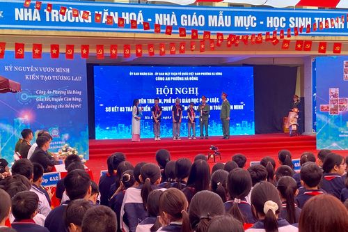 Phường Hà Đông tổ chức Hội nghị 'điểm' trang bị kỹ năng pháp luật cho học sinh