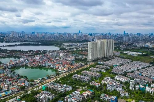 Toàn cảnh tuyến đường nối liền Vành đai 2,5 và Vành đai 3 đang dần hoàn thiện