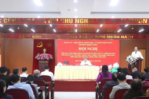 Người dân phường Định Công kiến nghị nhiều vấn đề liên quan đến quản lý đô thị
