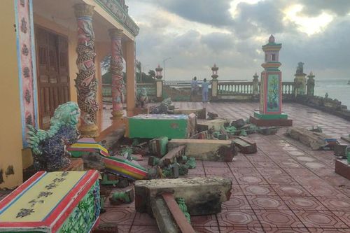 Các điểm di tích, du lịch ở Quảng Ngãi bị ảnh hưởng nặng do triều cường
