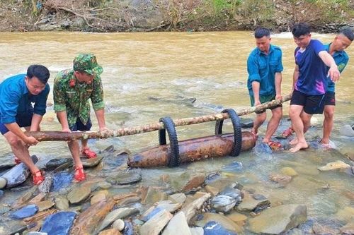 Hủy nổ thành công quả bom nặng khoảng 250kg còn nguyên kíp nổ
