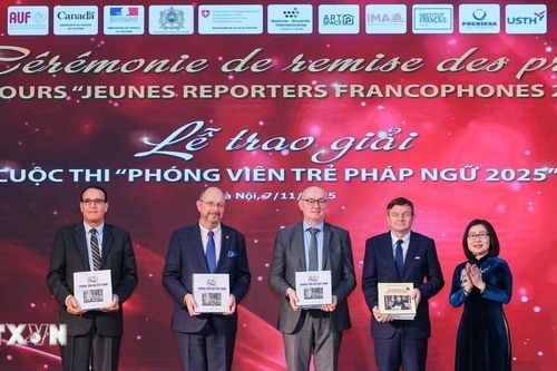 Lễ trao giải cuộc thi 'Phóng viên trẻ Pháp ngữ 2025'