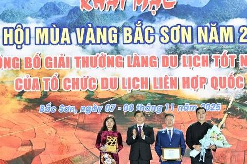 Lạng Sơn: Khai hội 'Mùa vàng Bắc Sơn' và đón Giải thưởng UN Tourism