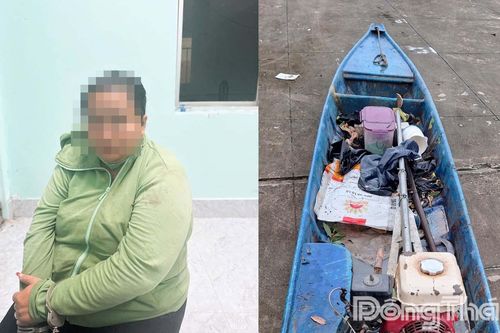 Bắt quả tang 4 người đi vỏ lãi trộm khóm vào rạng sáng