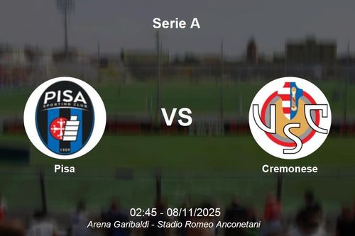 Nhận định Pisa vs Cremonese - Serie A, 02:45 ngày 08/11